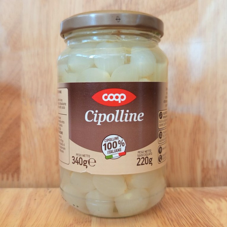 COOP [Lọ 340g] HÀNH TRẮNG NGÂM GIẤM [ITALIA] White Onion Pickled in Vinegar