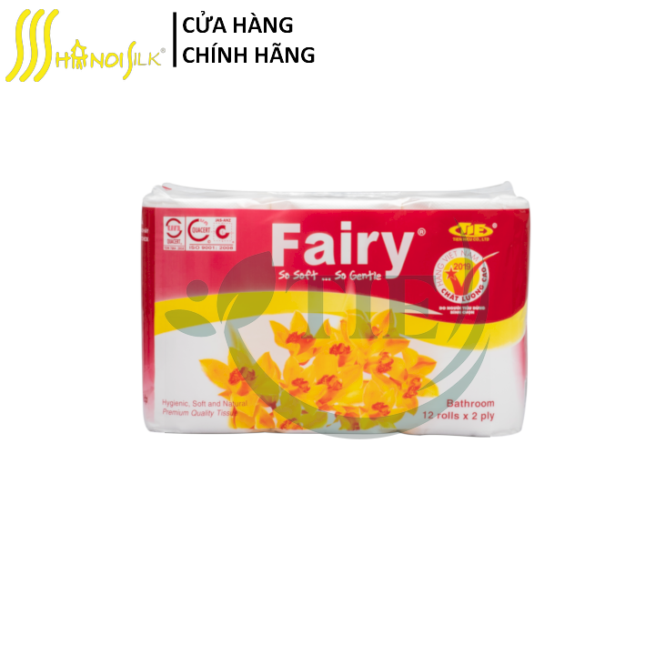 Giấy Vệ Sinh Fairy 2 Lớp 12 Cuộn Có Lõi Mềm Mịn Tan Nhanh Trong Nước