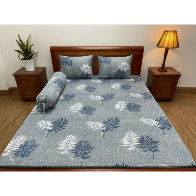 Ga thun lạnh hàn quốc không áo gối với size nệm 5-20cm