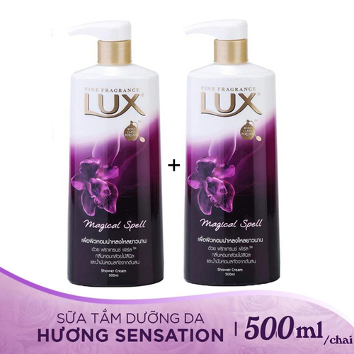 2 CHAI SỮA TẮM LUX - MÀU TÍM - 500ml/chai