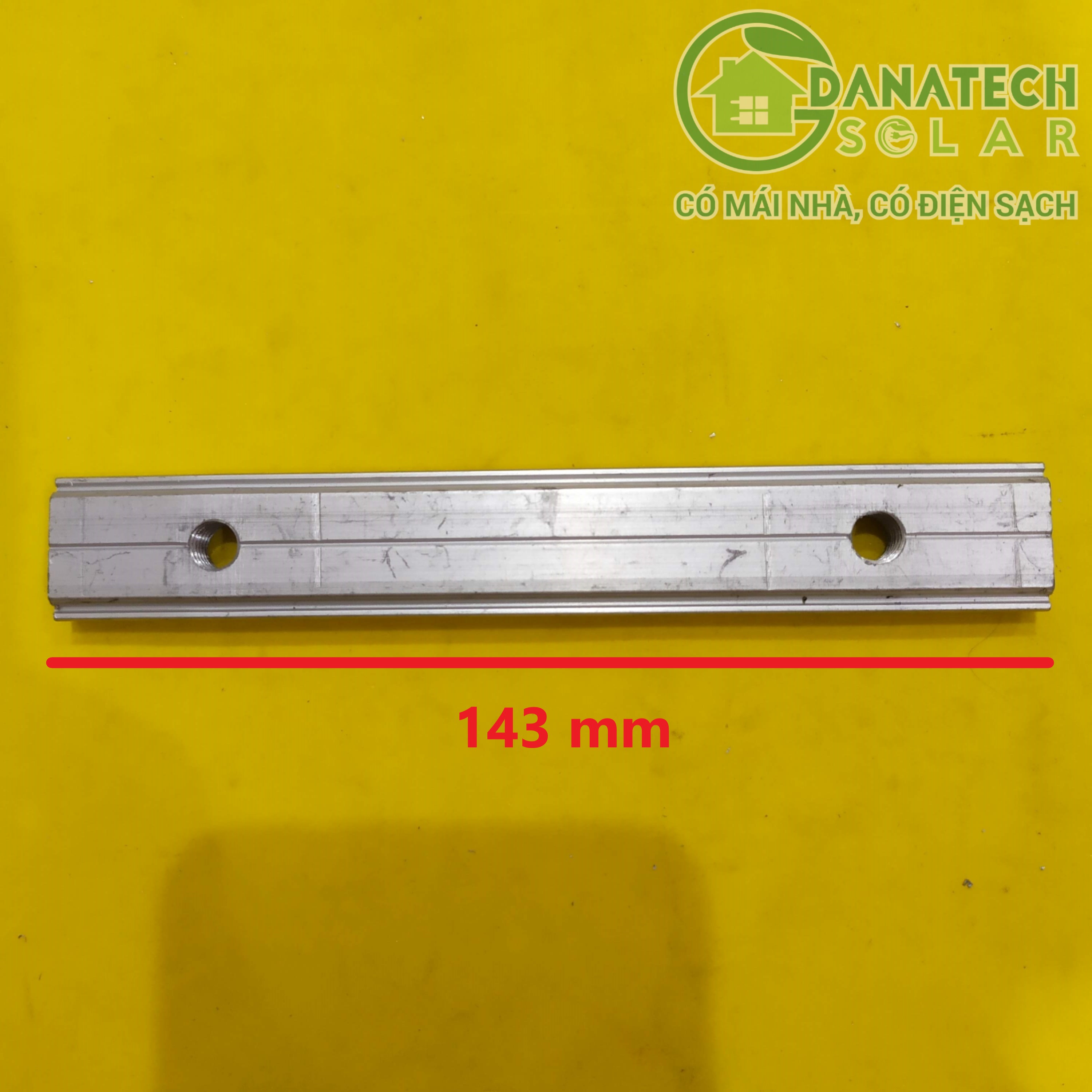 Thanh nối rail nhôm lắp pin năng lượng mặt trời | hợp kim nhôm độ cứng cao T5-6005 mạ toàn phần Anodized