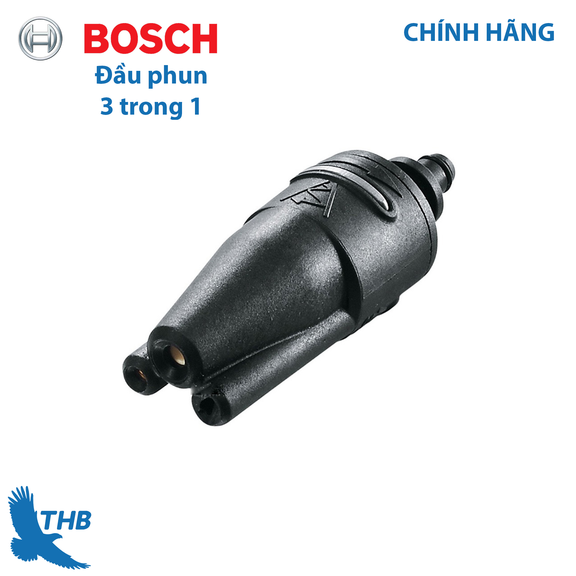 Đầu phun xịt rửa Đầu rửa xe Bosch 3 trong 1 với 3 tính năng tia gom tia rửa tia tưới cây