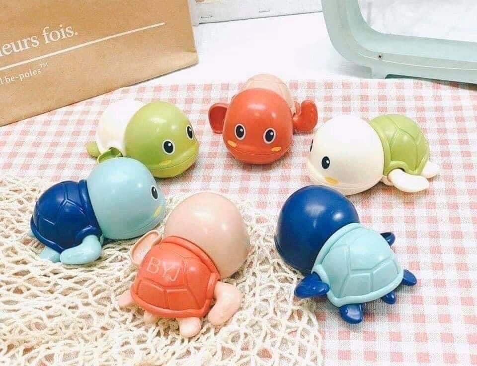 SET 3 Đồ chơi chú rùa bơi dưới nước đồ chơi lên dây cót đồ chơi nhà tắm hồ bơi cho bé