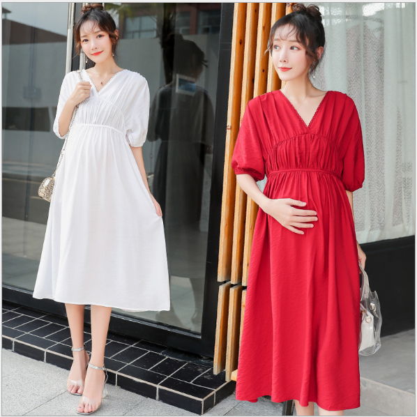 Đầm bầu váy bầu công sở mùa xuân
