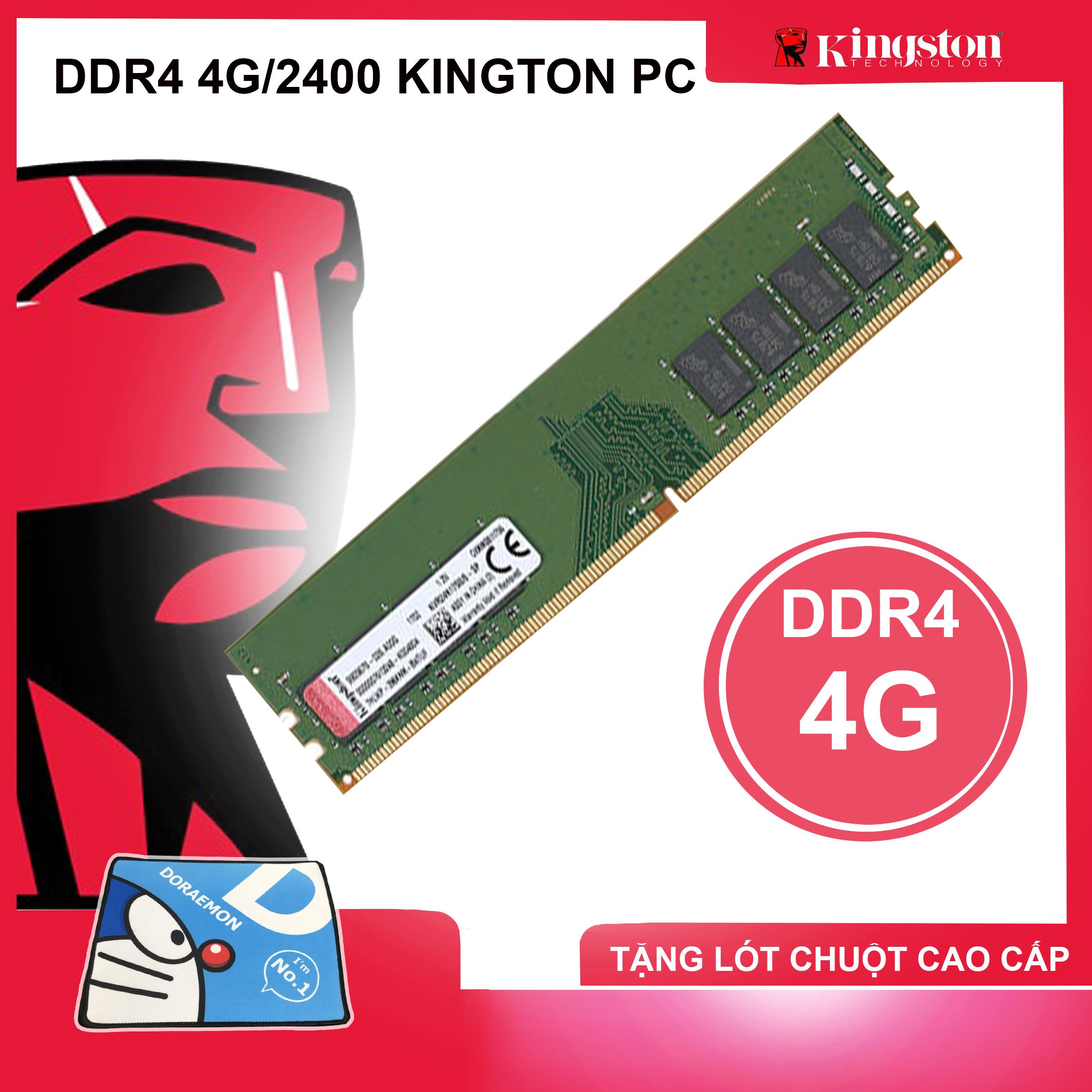 Ram ddr4 kingston 4gb bus 2400mhz 1.2v udimm pc4-2400 dùng cho máy tính để bàn pc desktop
