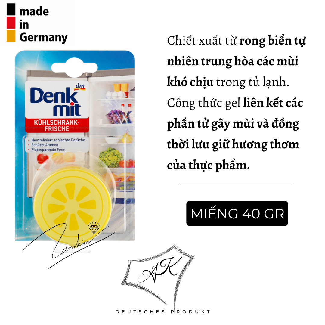 Sáp khử mùi tủ lạnh denk mit - hàng nội địa đức