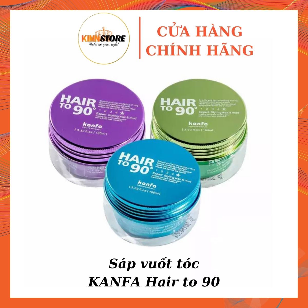 Sáp vuốt tóc kanfa hair to 90 - sáp vuốt tóc nam giá rẻ