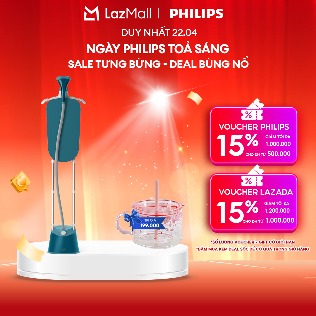 Bàn Ủi Đứng Hơi Nước Philips STE1040/20 - Hàng Phân Phối Chính Hãng