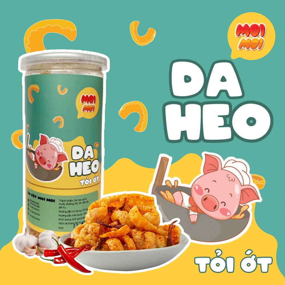 Da heo tỏi ớt chiên giòn 160g - Đồ ăn vặt MoiMoi