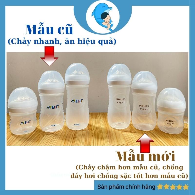 Bình sữa philips avent natural 125/260/330ml cổ rộng chống đầy hơi và chống sặc mẫu mới