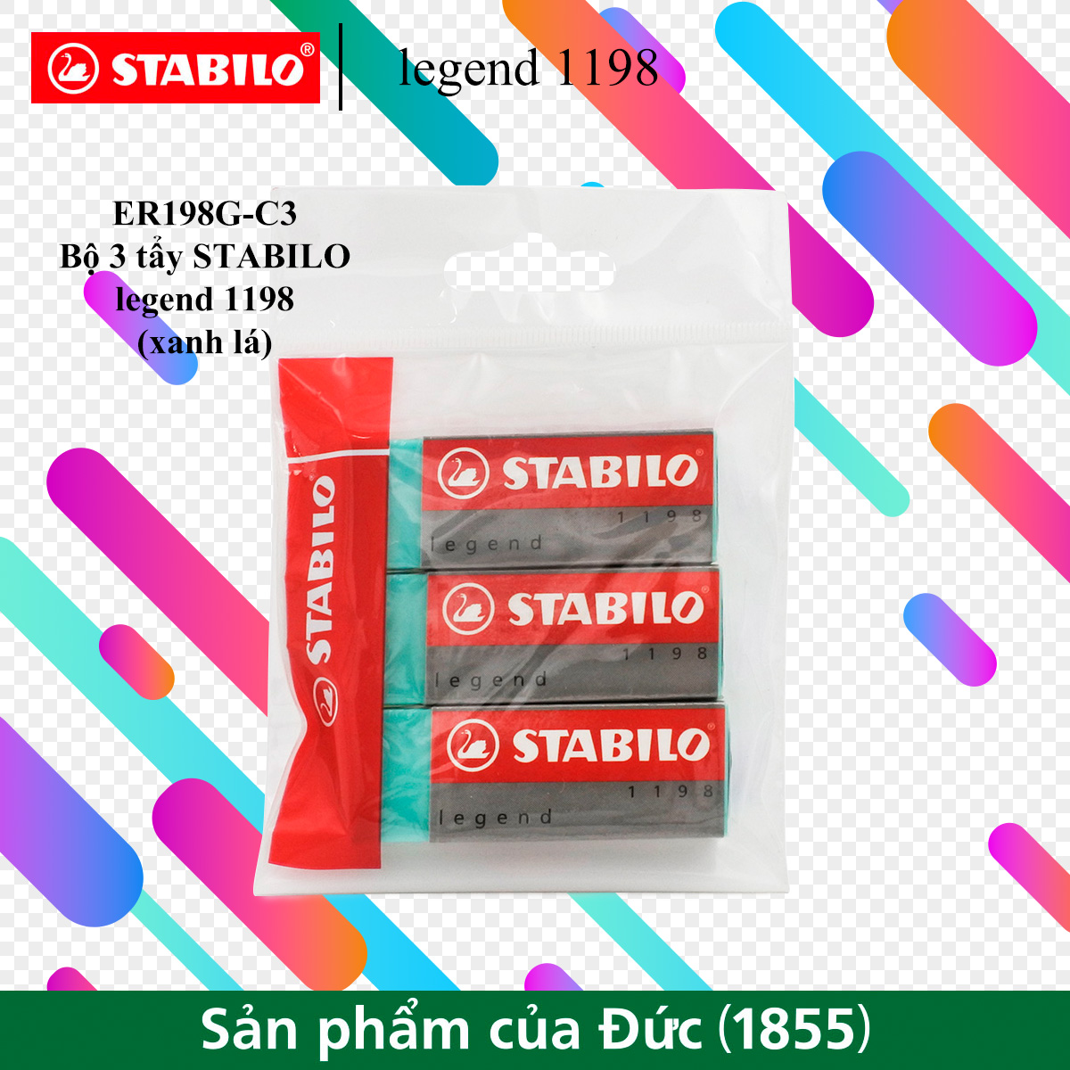 Bộ 3 tẩy stabilo legend er198-c3