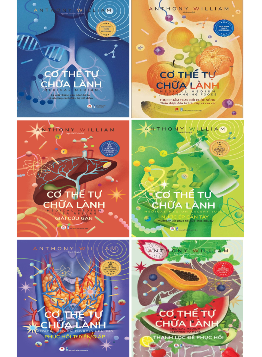 Combo 6 cuốn: cơ thể tự chữa lành