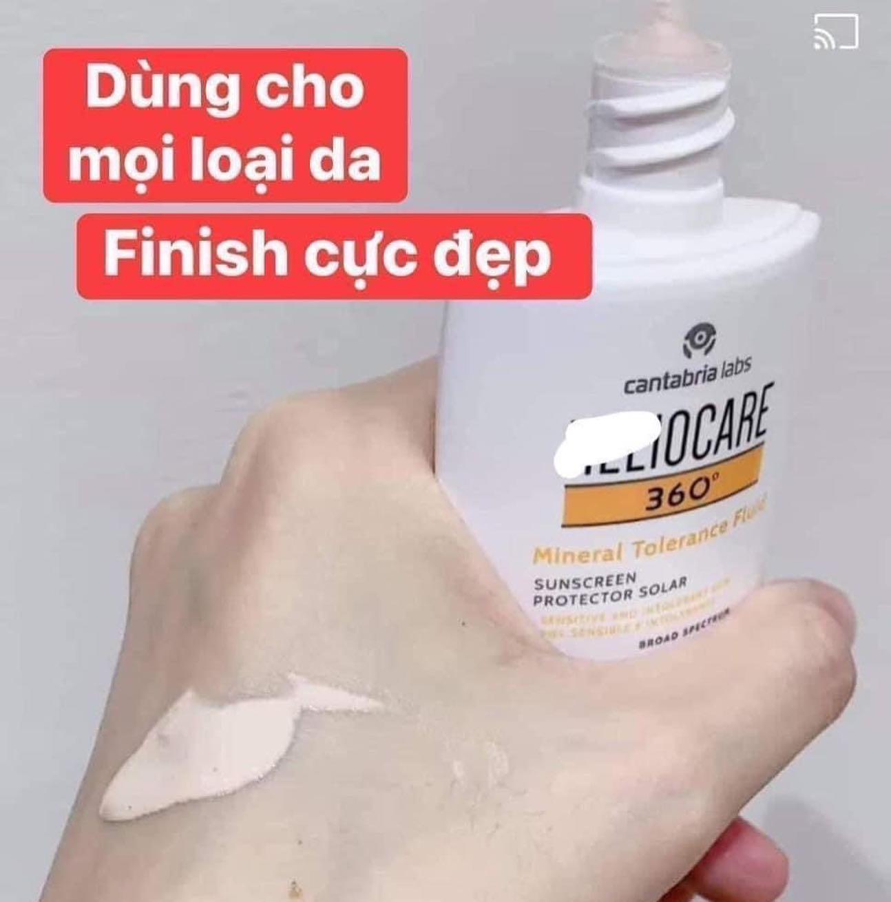 Kem chống nắng helio mineral tolerance fluid 50ml + 4,5% lzd