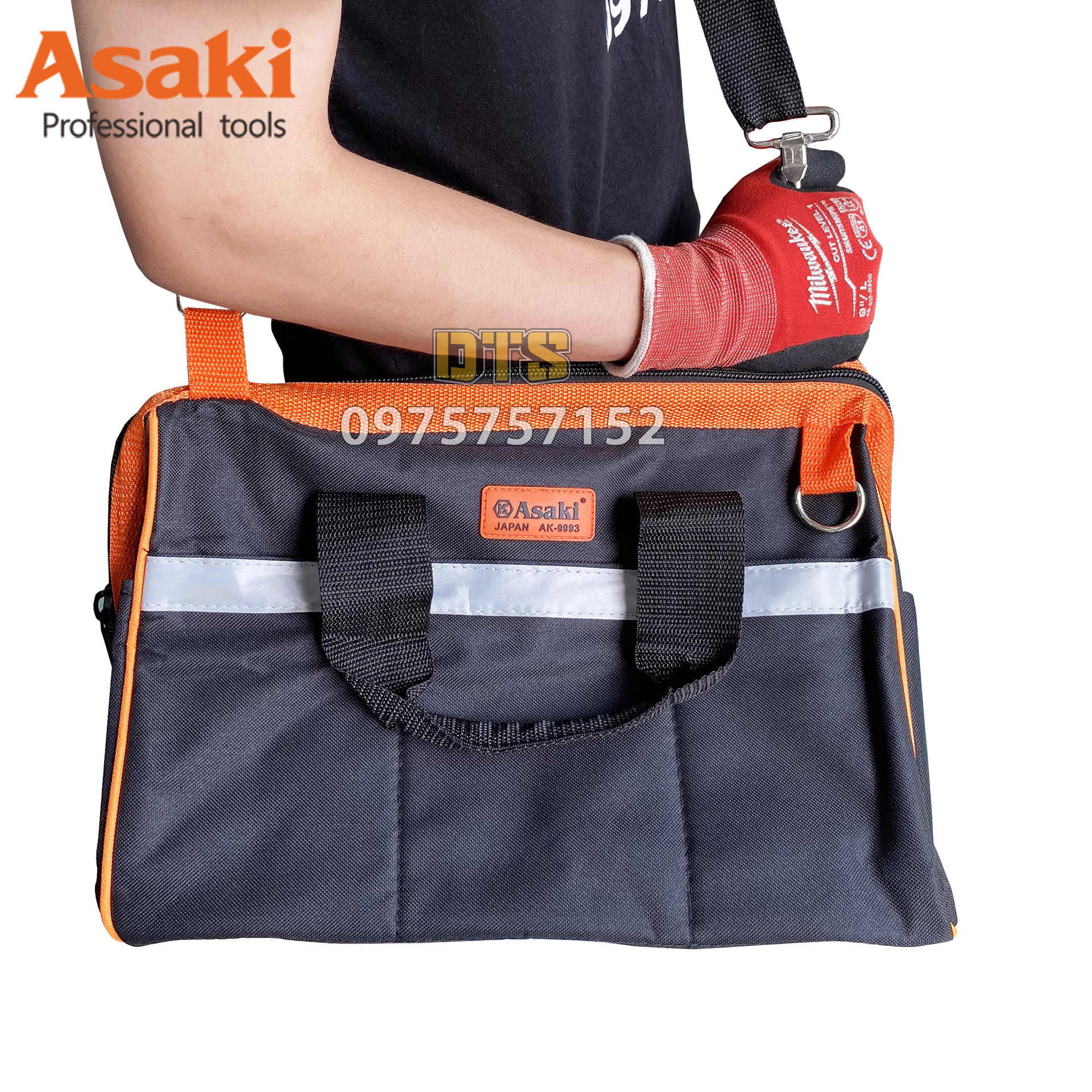 Túi xách đựng dụng cụ đồ nghề đa năng Asaki AK-9993
