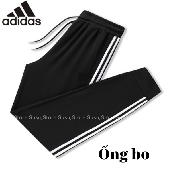 Quần nam nữ thể thao adidas 3 sọc ống bo cao cấp 2023