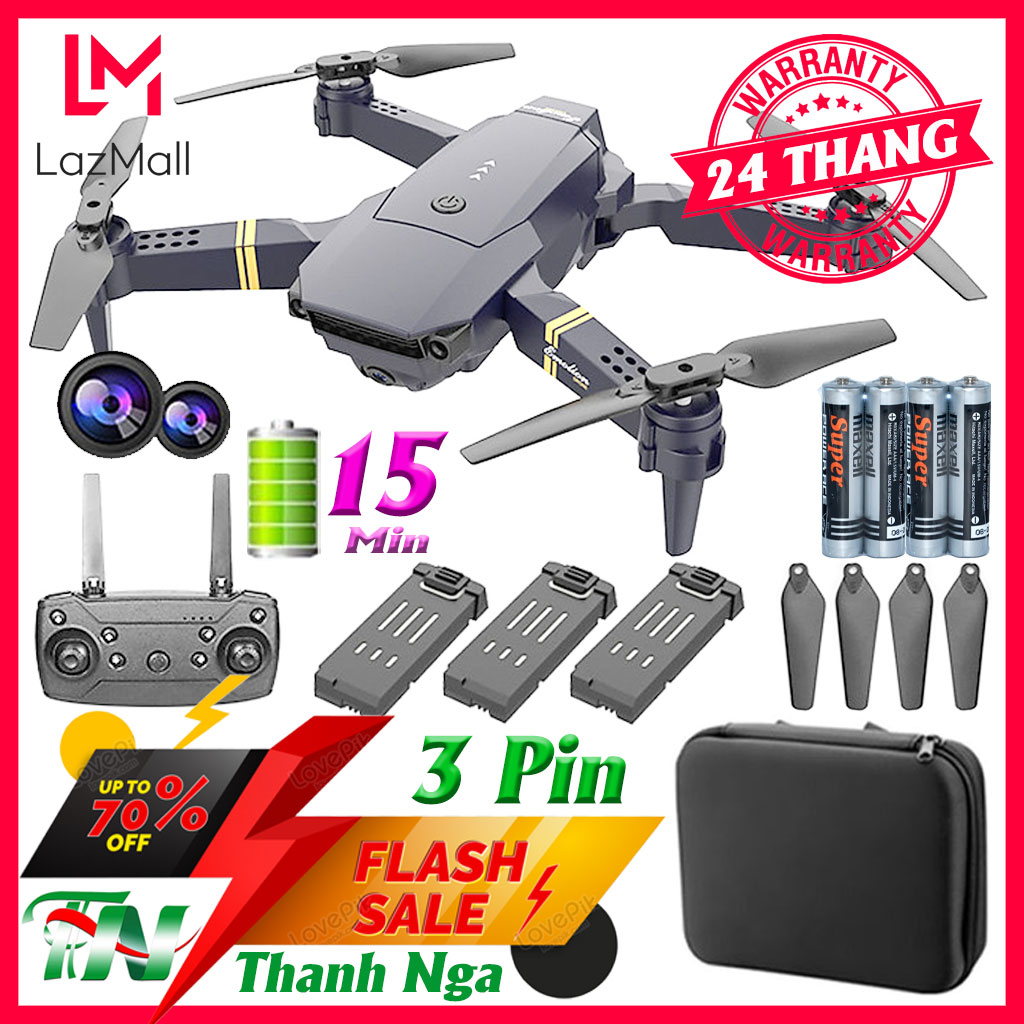 Flycam drone e58 pro max máy bay camera 4k hot 2022 điều khiển từ xa 4 cánh chất hơn flycam mini e88, p5 pro, v3 pro, q12, v14, ky907, ky906