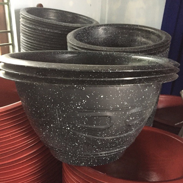 Chậu nhựa giả đá t48cm - shop chậu cảnh