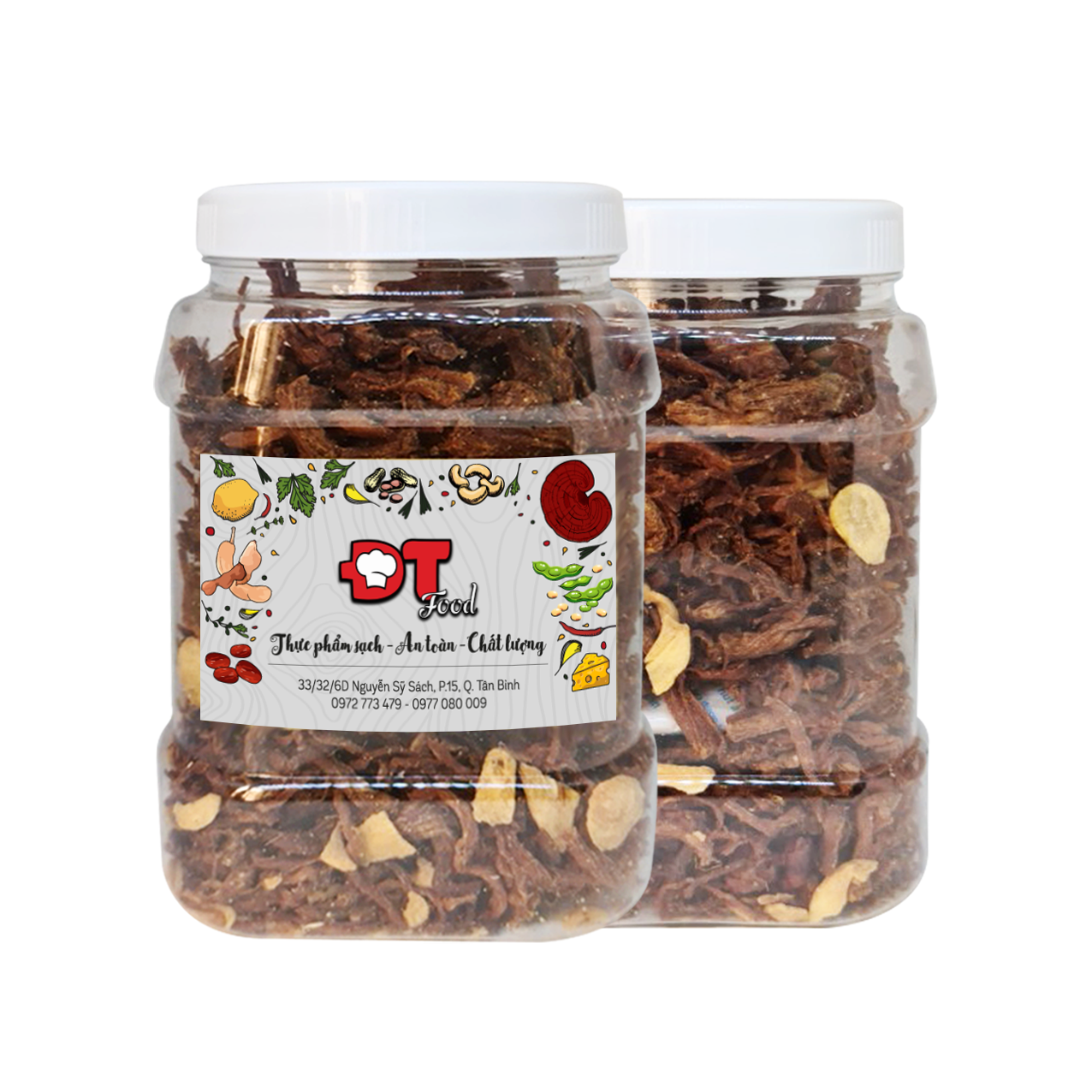 Khô Heo Cháy Tỏi Đặc Biệt Thơm Ngon DTFood 1kg