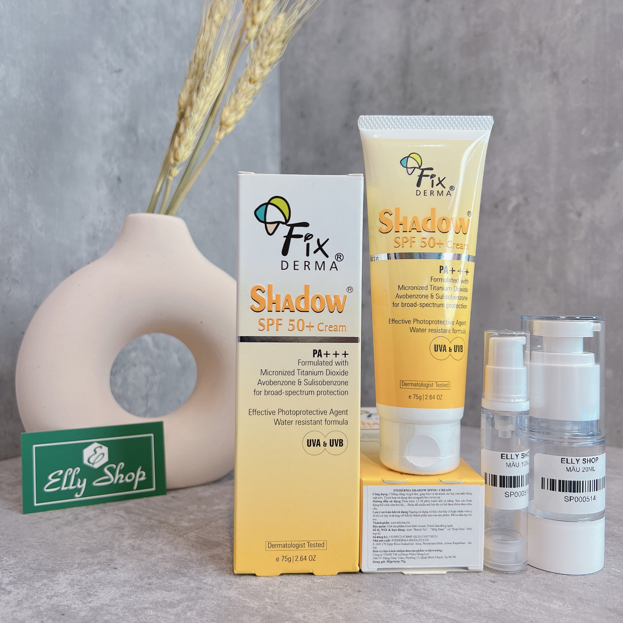 Kem chống nắng fixderma shadow cream spf 50+