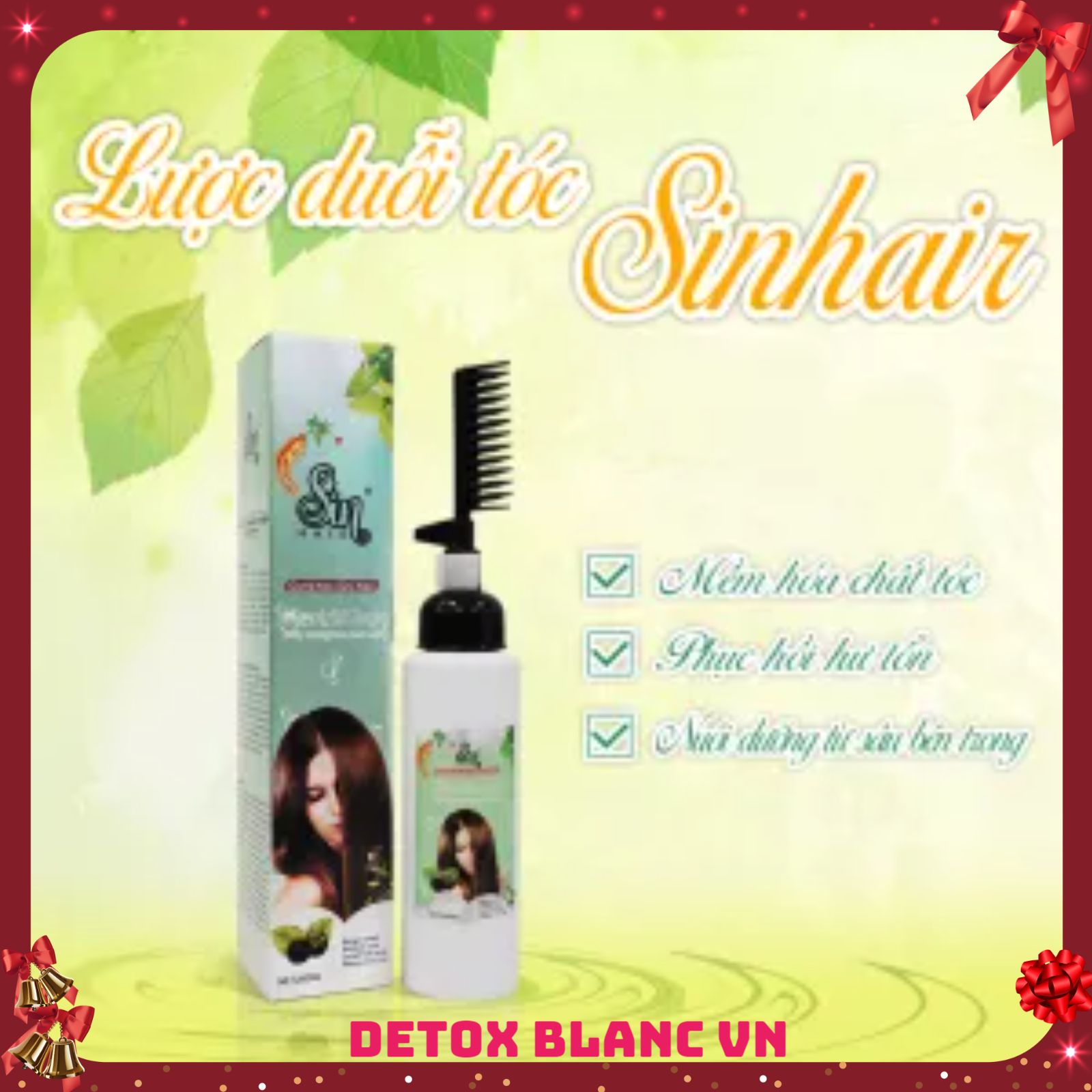 Dầu gội duỗi tóc sinhair tại nhà siêu mượt