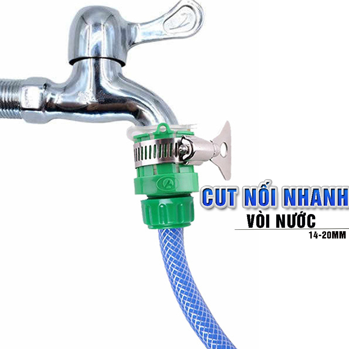 Đầu nối từ vòi nước ra ống 12-18mm