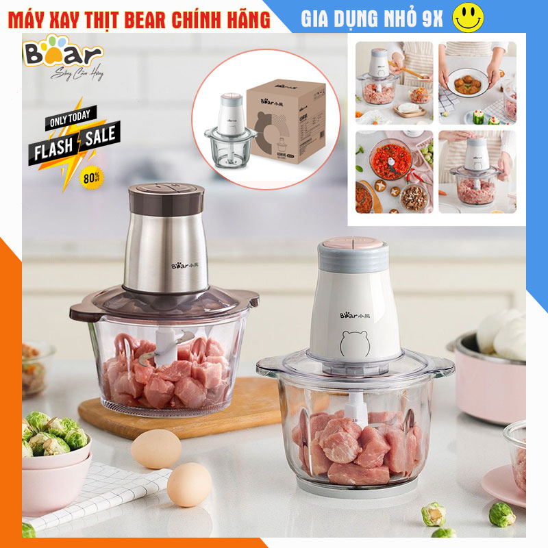 Máy xay thịt bear 2 lít qsj-b02q1 công suất 300w