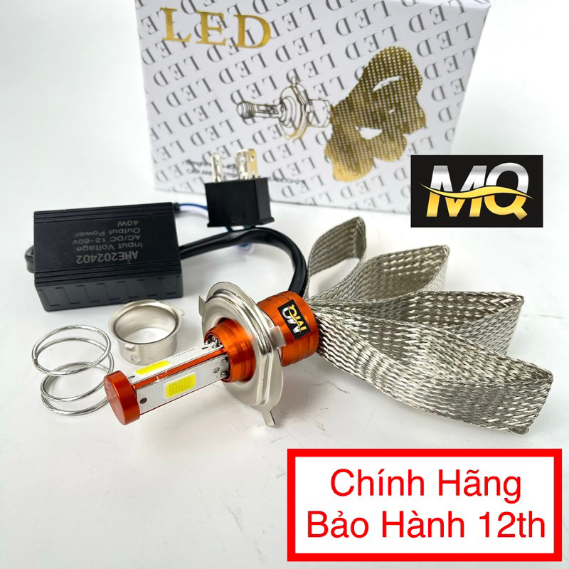 ĐÈN PHA LED CYT 3 TIM MA RACING LED H4 M5 ĐÈN PHA LED XE MÁY (GIÁ 1 BÓNG)