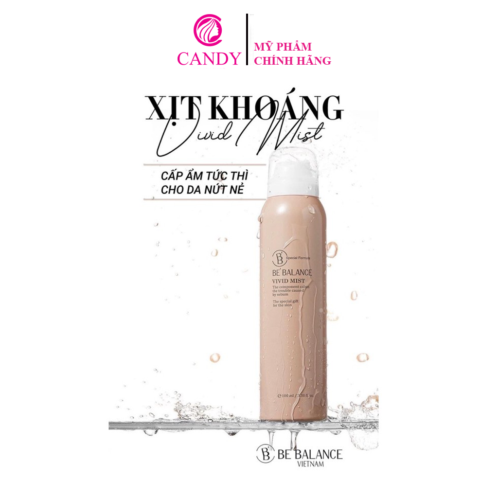Xịt Khoáng Be’Balance giúp da cấp ẩm căng mượt