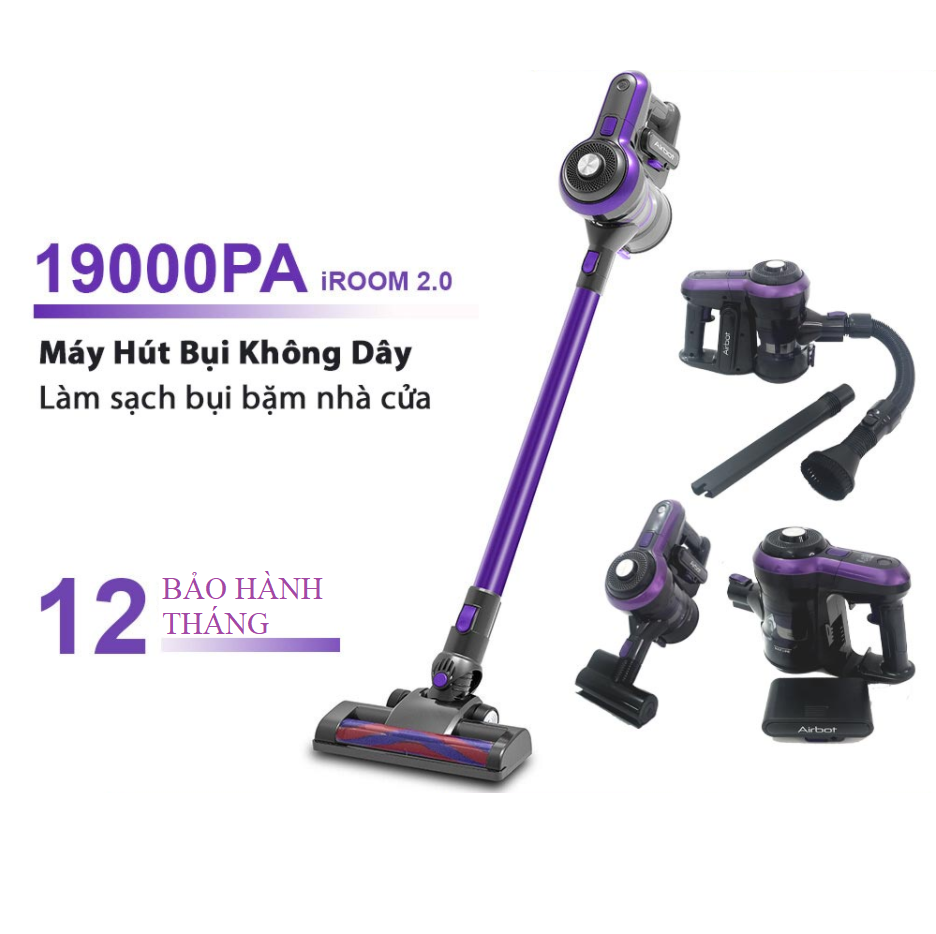 Máy hút bụi cầm tay không dây gia đình đa năng Airbot iRoom 2.0 - Không dây