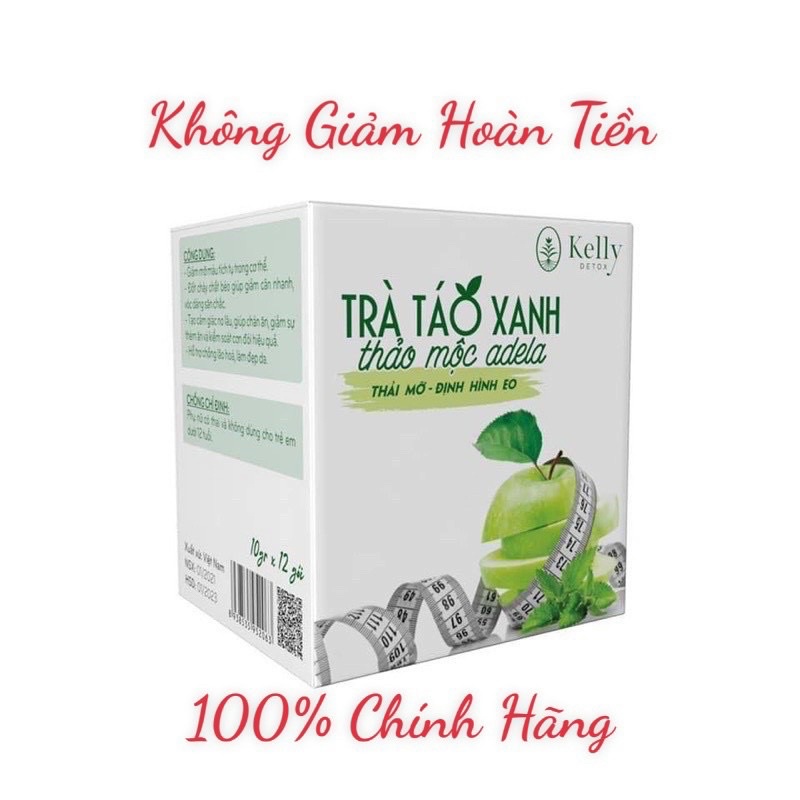 Trà táo xanh kelly detox giảm cân an toàn hiệu quả - trà thảo mộc adela