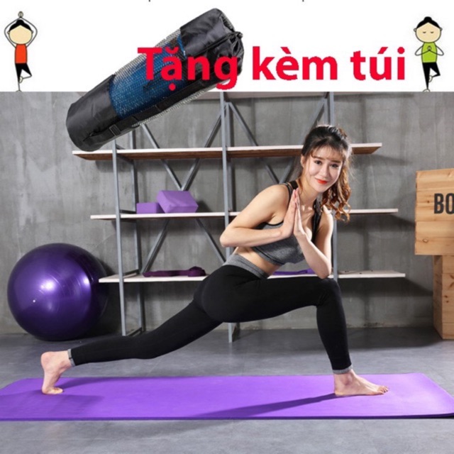 Thảm tập YOGA Procare Chất liệu PVC Dày 6mm Giá Siêu Tiết Kiệm + Tặng Túi Đựng Cao Cấp - Cam Kết Sản Phẩm Như Hình Chất Lượng Phù Hợp Với Giá Tiền