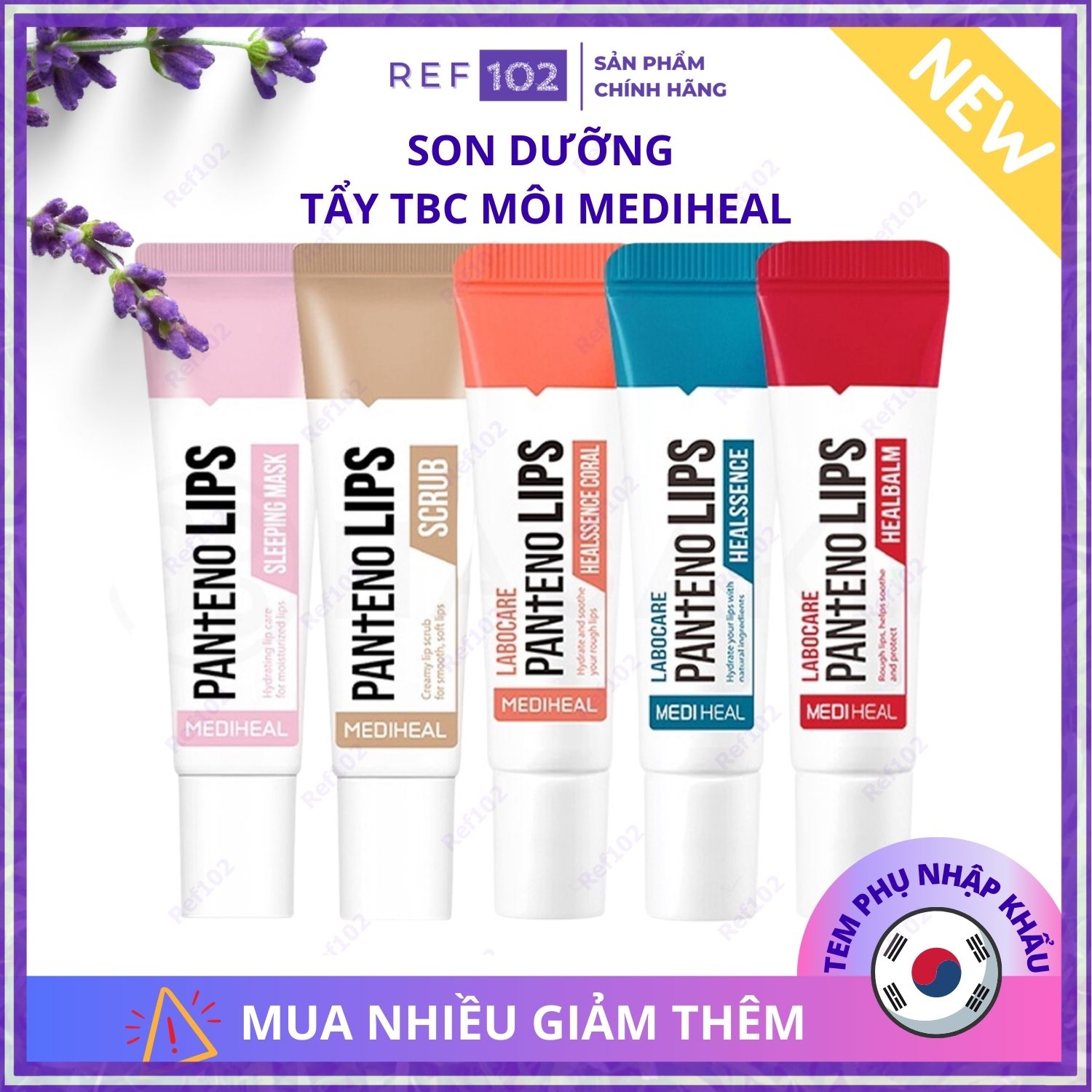 Son Dưỡng Làm Hồng Môi Khử Thâm Môi Mediheal Labocare Pantenolips