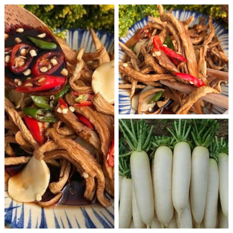 Củ Cải Ngâm Tương 100g-Dùng Kèm Bánh Tét