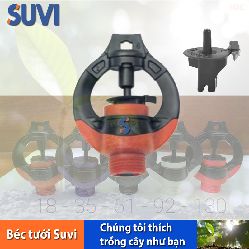 [HCM][10 Cái] Béc Tưới Bù áp BSSUPER - 18 REN NGOÀI 17 MM