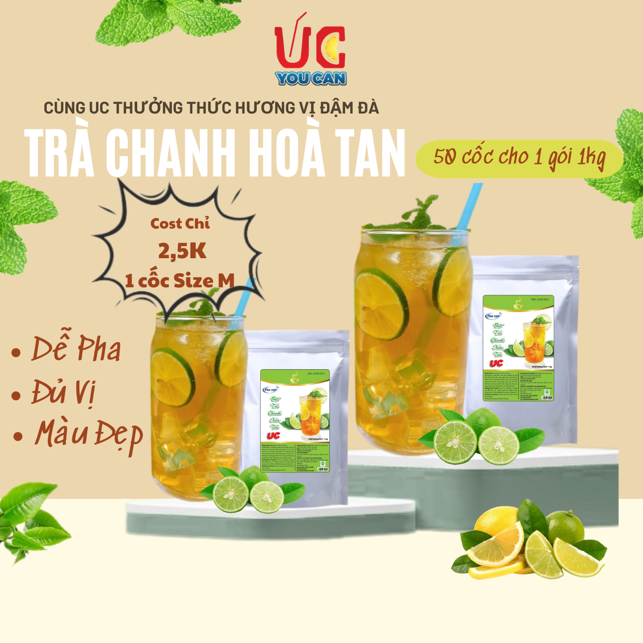 Trà chanh trà uc hàng công ty, thơm ngon, chuẩn vị, dễ pha, nước uống giải khát thanh nhiệt tươi mát