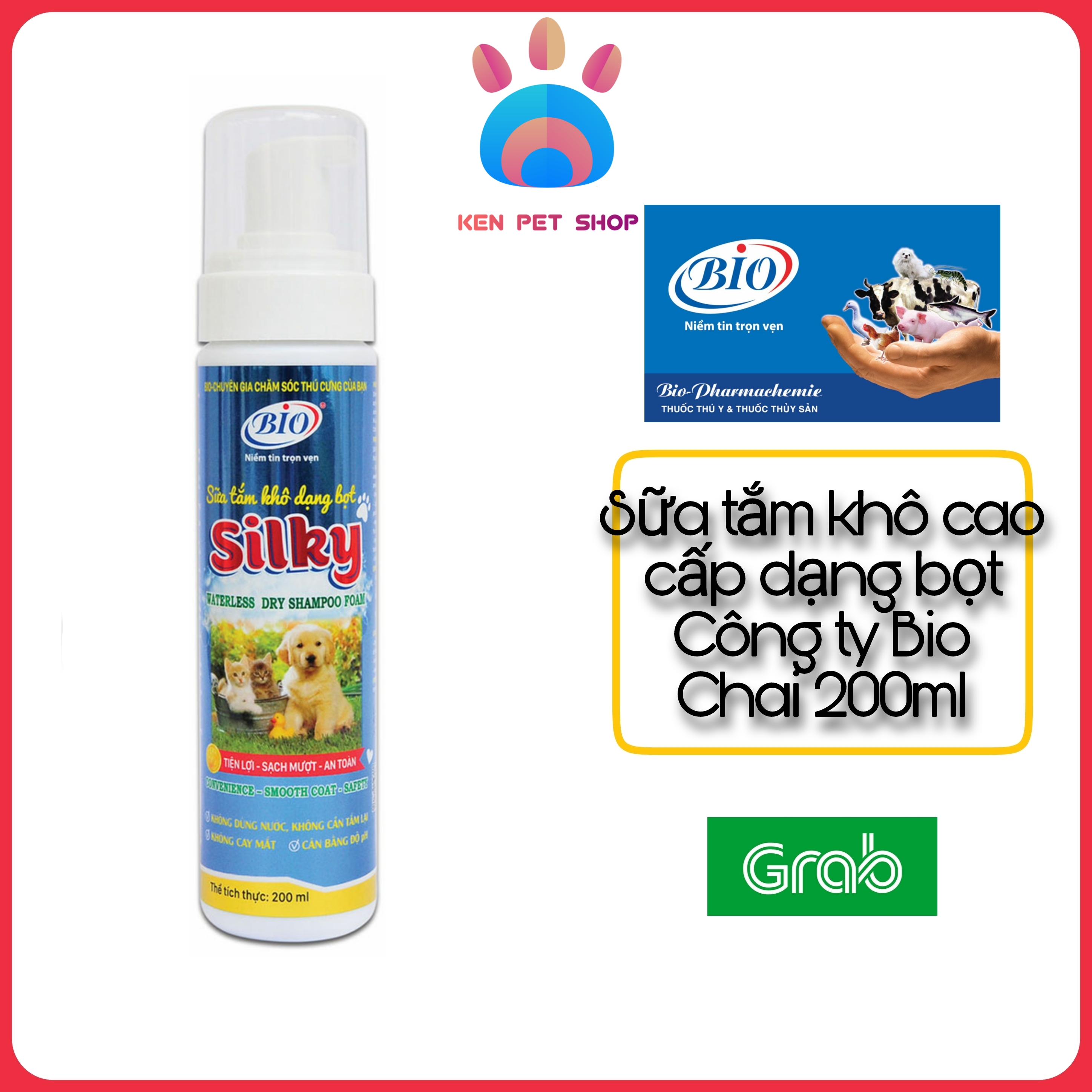 Sữa tắm khô cao cấp dạng bọt