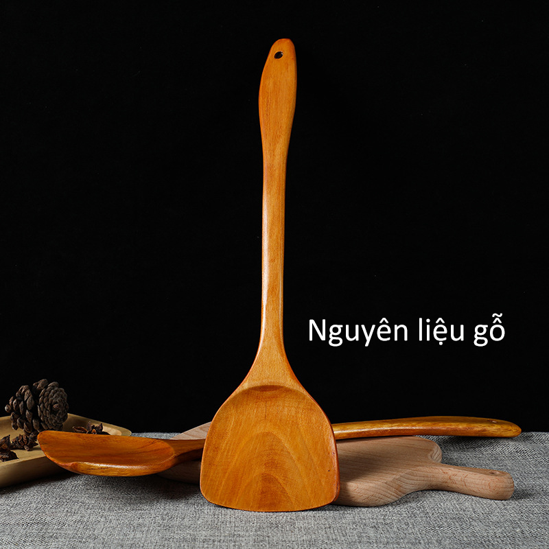 [HCM]【like-】Súp cánh gà，Thìa gạo tự nhiên không sơn thìa thìa thìa súp，Muỗng nhà bếp thìa gỗ chống dính thìa rất hữu ích