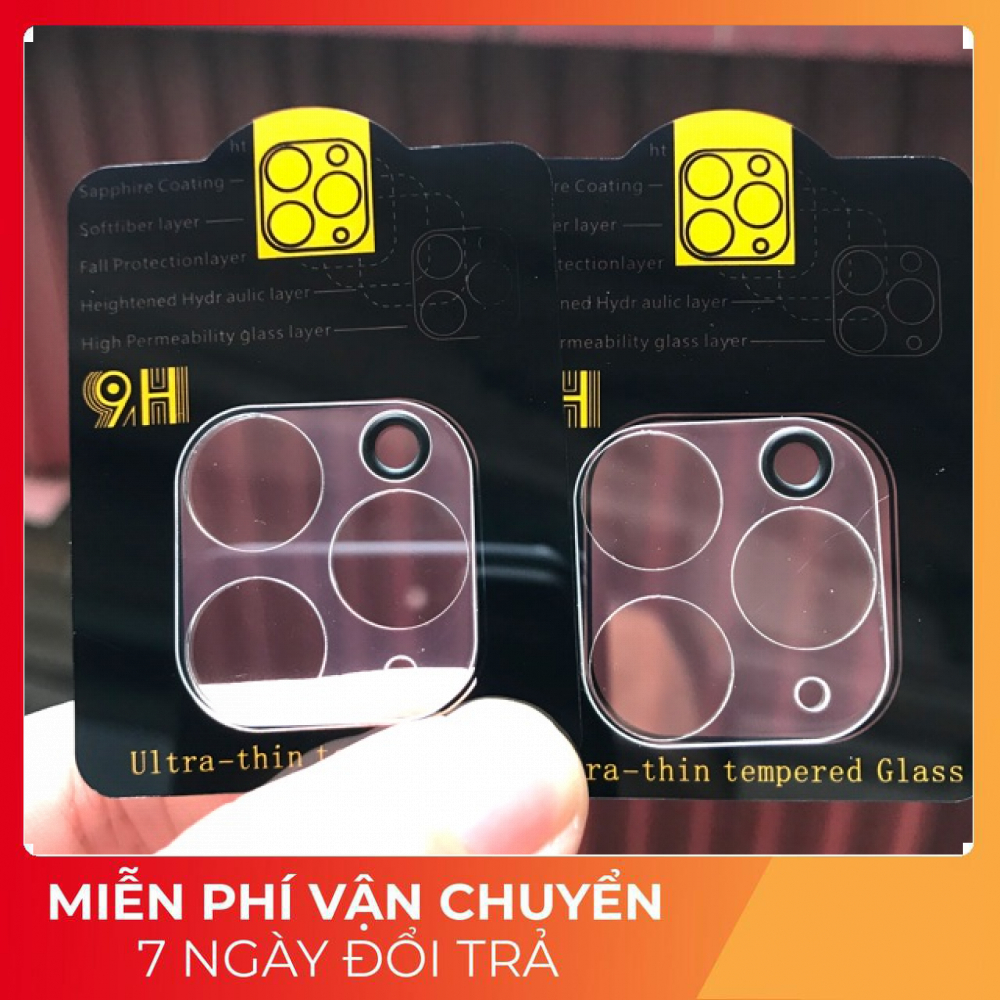 Kính cường lực camera phủ sapphire bảo vệ full cụm camera iphone 11 , 11 pro , 11 pro max