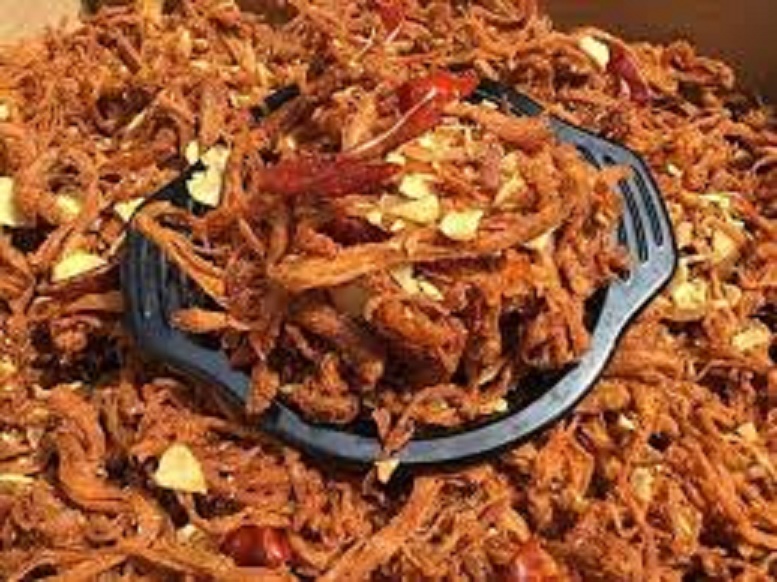 1KG KHÔ HEO CHÁY TỎI - BAO NGON