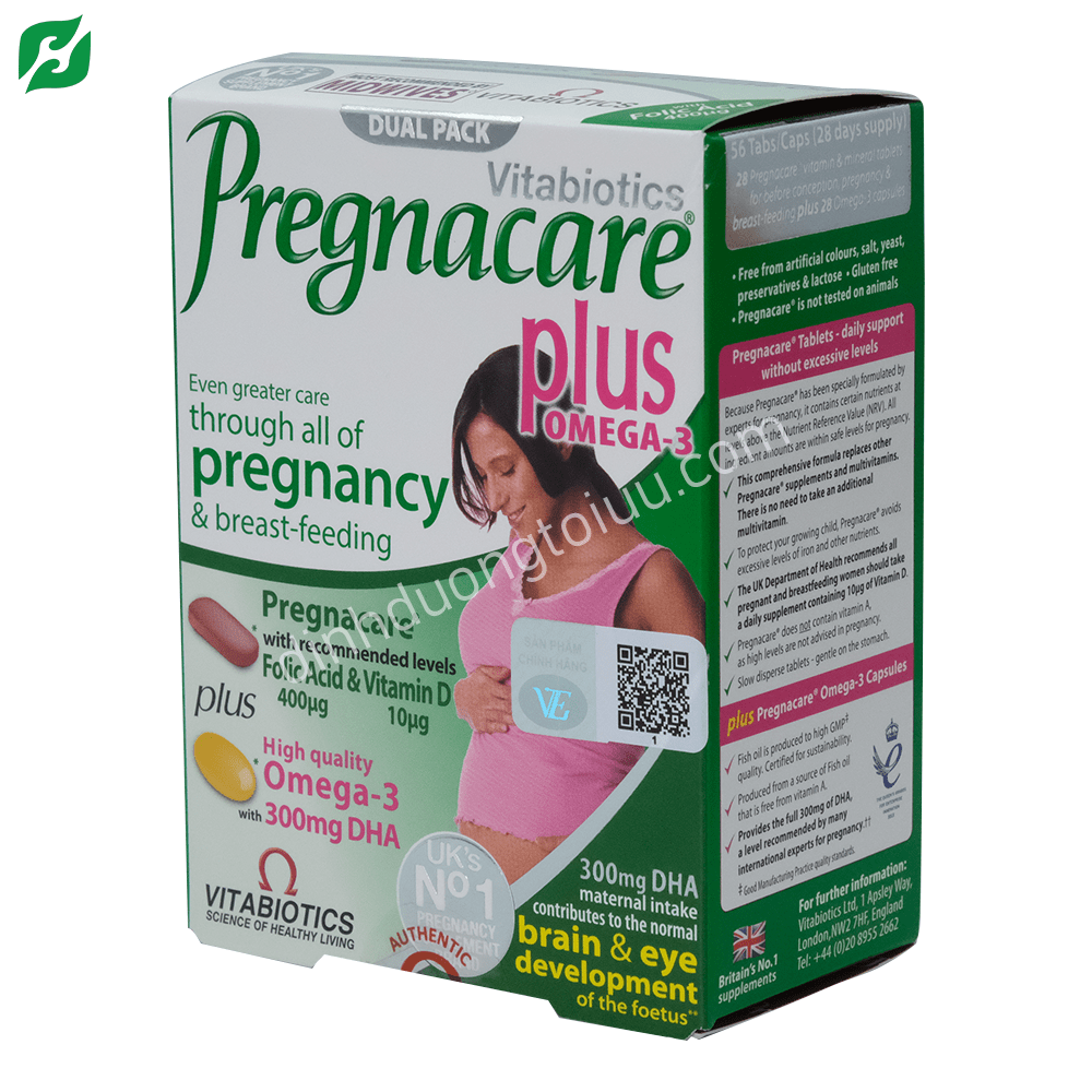 [HCM] Viên uống Pregnacare Plus Omega-3 (56 viên) - Bổ sung vitamin tổng hợp cho mẹ bầu