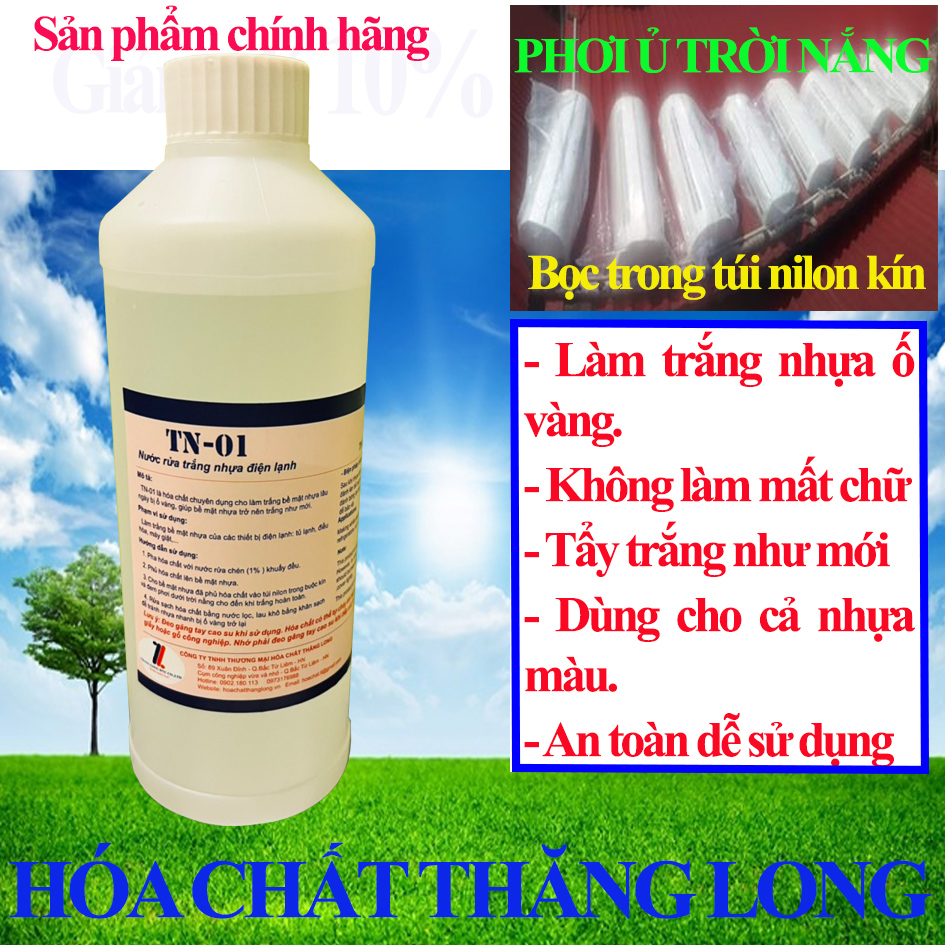 Chất tẩy hết ố vàng nhựa TN-01 lọ 1 lit