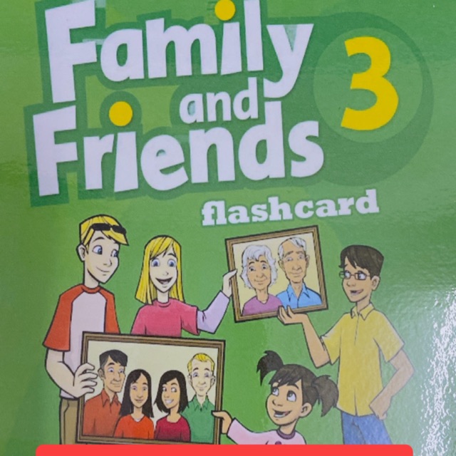 Flashcard family and friends 3 - ép plastics- 208 thẻ