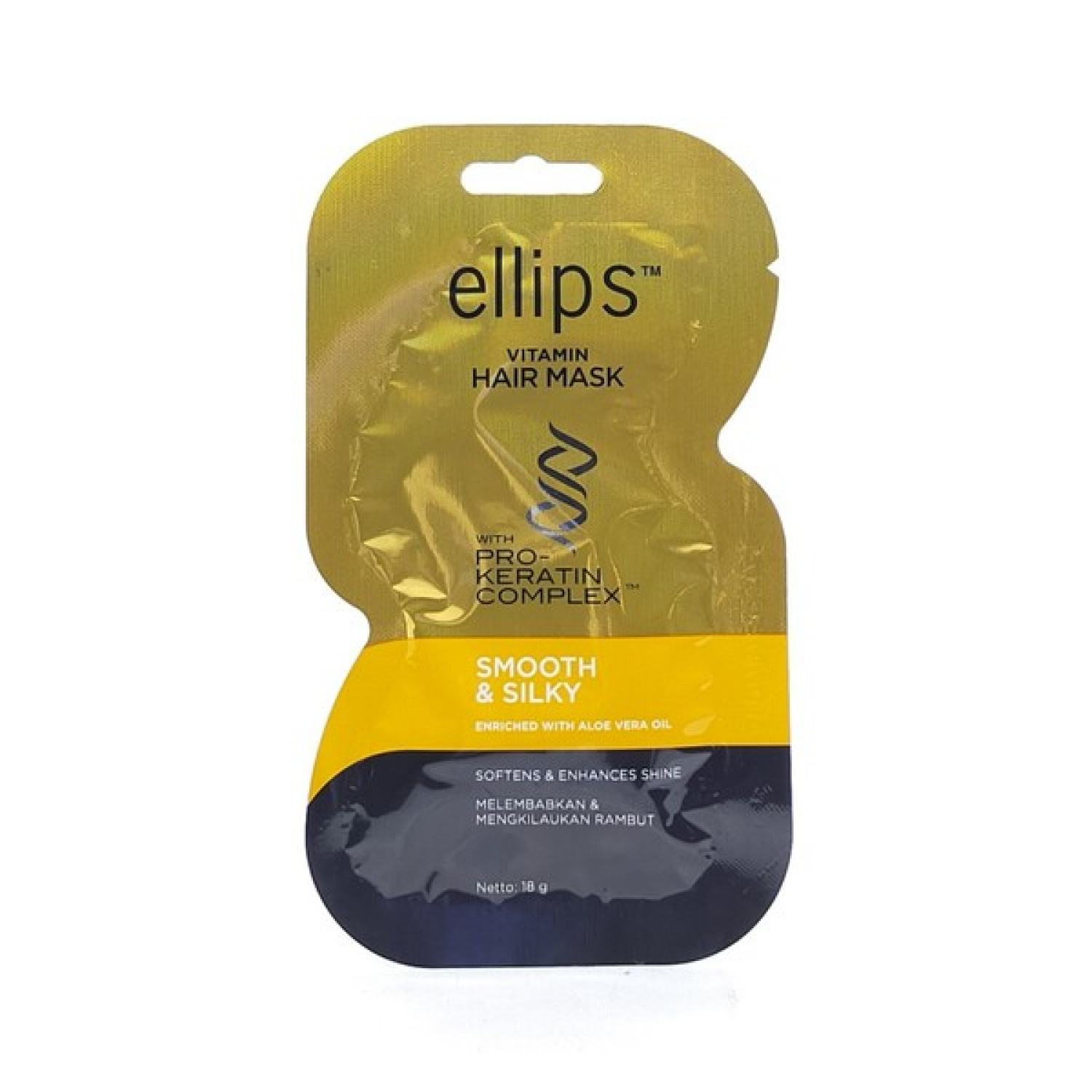 Ellips ủ tóc 18g óng mượt - gói 18g- hộp 12 gói