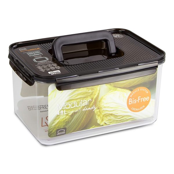 Hộp bảo quản thực phẩm hình chữ nhật lock&lokc bisfree modular 4.8l -lbf408h