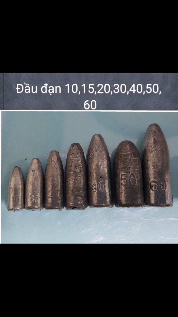 (Combo 1kg) Chì câu cá hình viên đan xuyên tâm