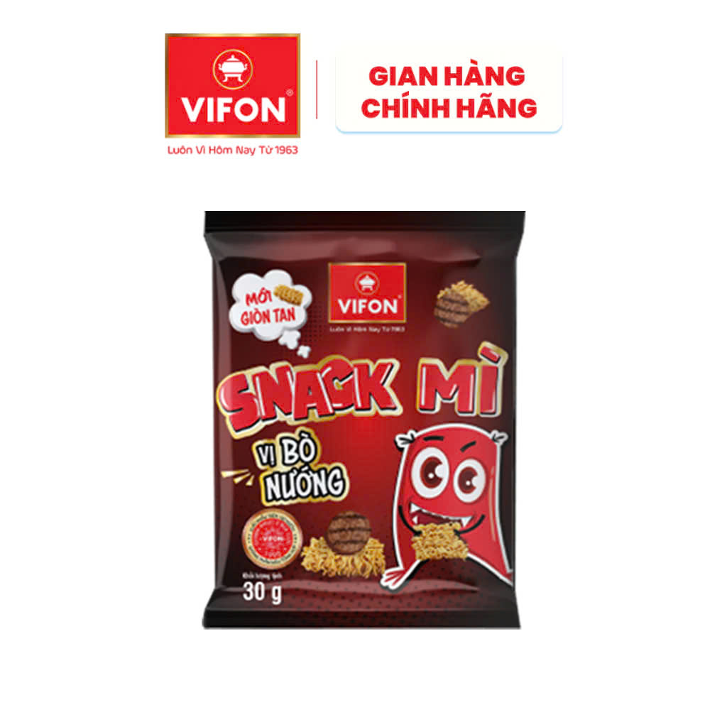 Snack Mì vị Bò Nướng VIFON 30g/ Gói