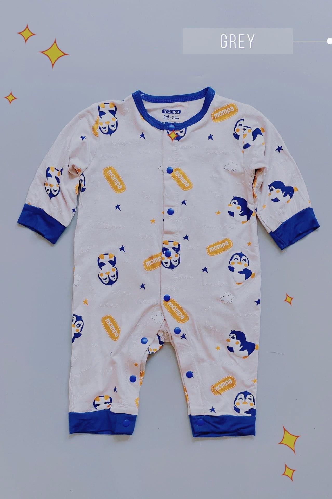 Body dài mompa bamboo mỏng mát dễ thương