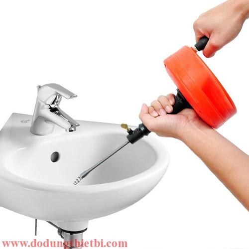 Dụng cụ thông cống, thông ống 20 mét - có tay cầm - tc-20m