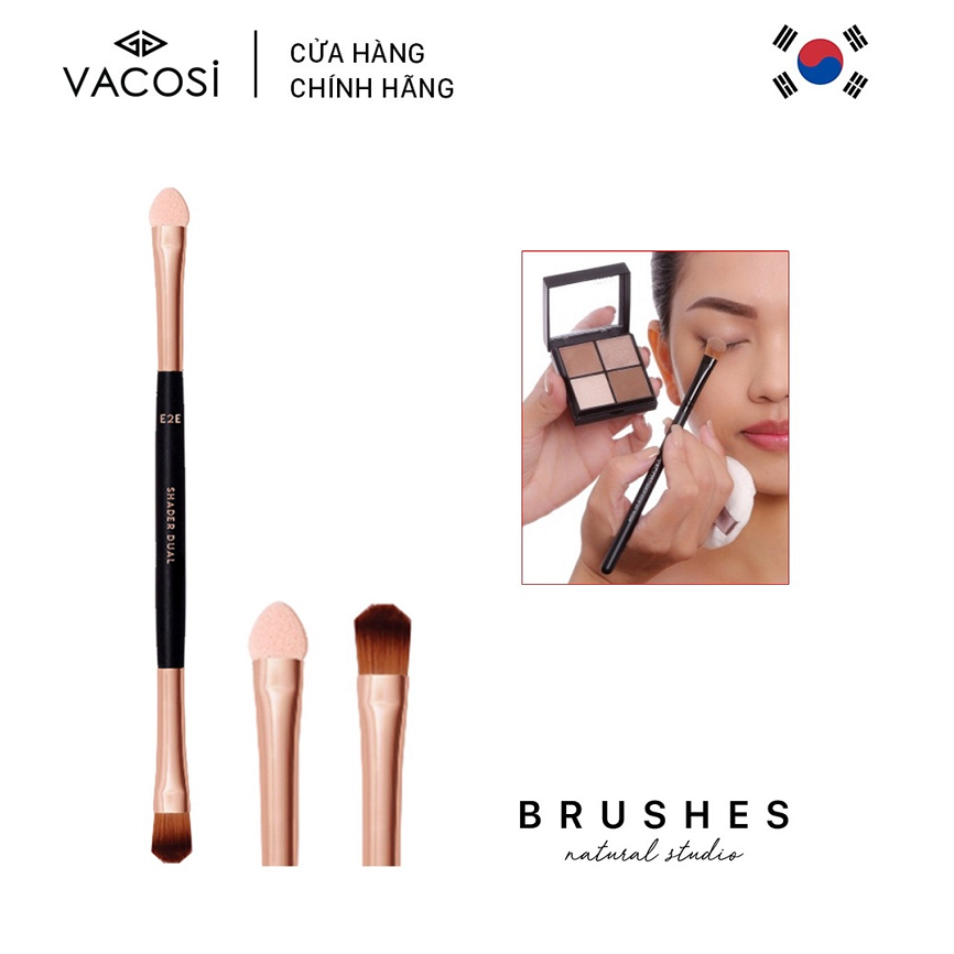 [HCM] Vacosi Cọ Phấn Mắt 2 Đầu Shader Dual Brush E2E
