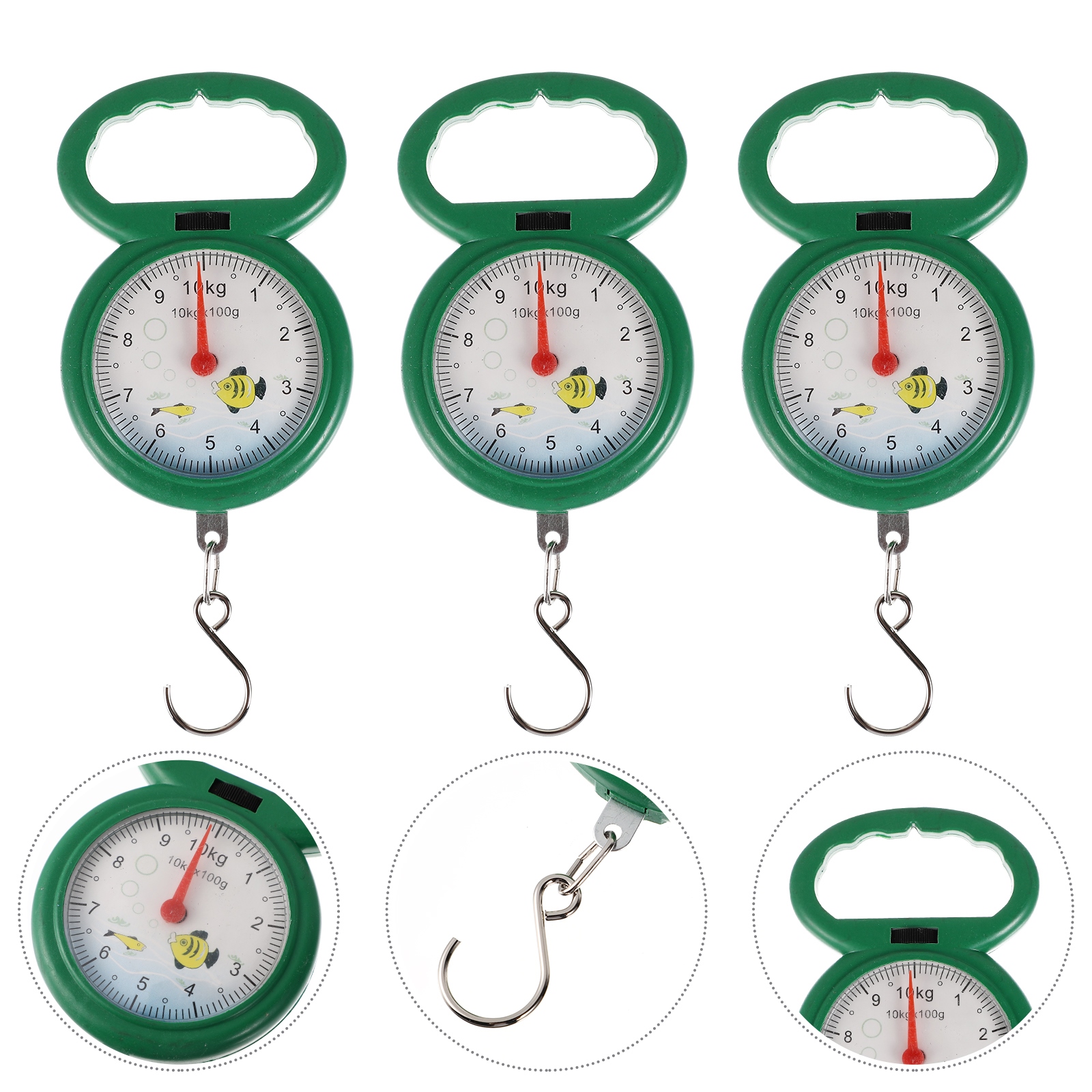 【CW】 3 Pcs Scale Portable Luggage Scales Spring Mini Small